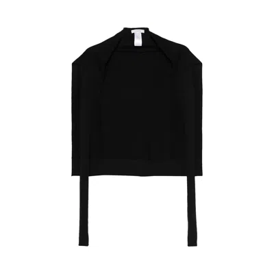 Pre-owned Lemaire Trompe L'oeil Scarf 'black' | Women's Size Onesize