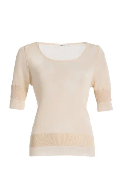 Lemaire Trompe L'oeil Top In Neutral