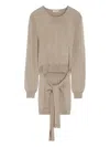 Lemaire Trompe L'oeil Wool Jumper In Neutral