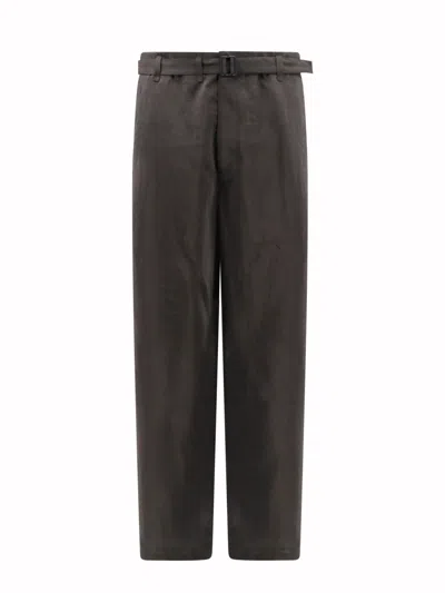 Lemaire Twisted Belted Pants In Brown
