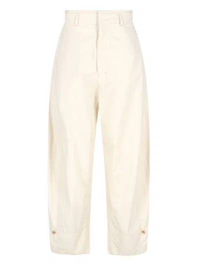 Lemaire Trousers In Cream