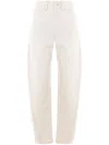Lemaire Five Pocket Pants In White