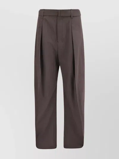 Lemaire Trousers With Removable Belt And Pockets
