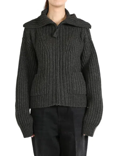 Lemaire Trucker Cardigan In Grau