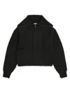 Lemaire Zippered Cardigan Knitted Cardigan In Dark Espresso