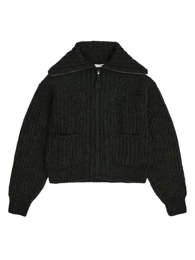 Lemaire Trucker Collar In Dark Espresso