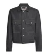 Lemaire Long Sleeve Trucker Jacket With Chest Pockets In Blue