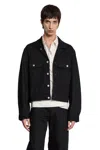 Lemaire Button-fastening Flap-pocket Jacket In Black
