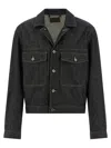 Lemaire Trucker Jacket In Black