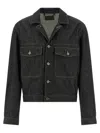 Lemaire Trucker Jacket In Black