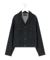 Lemaire Patch-pocket Denim Jacket In Gray