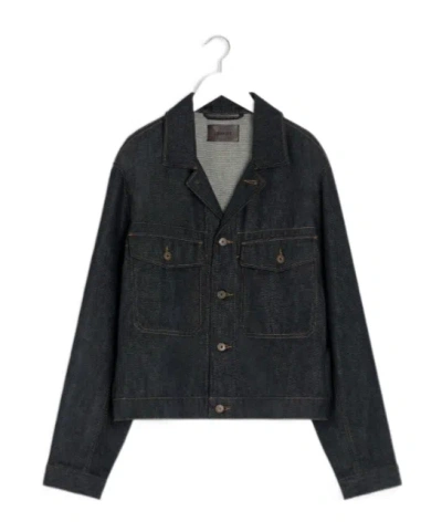 LEMAIRE PATCH-POCKET DENIM JACKET