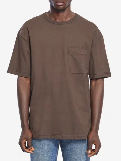 Lemaire Boxy Tshirt In Brown