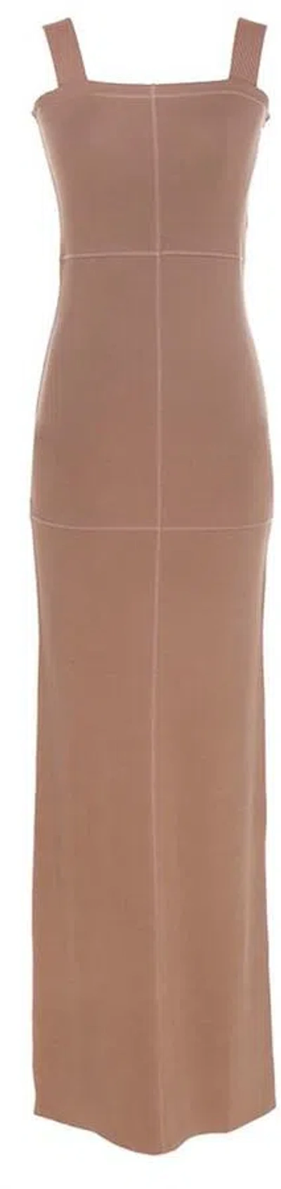 Lemaire Tube Dress Clothing In 204 Tobacco