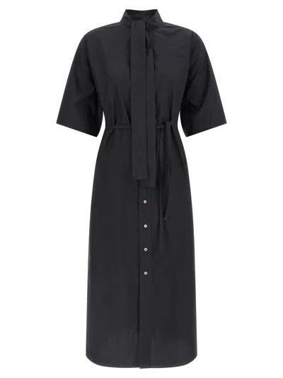 Lemaire Tube Reversible Dress In Black