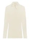 Lemaire Turtle-neck Sweater In White