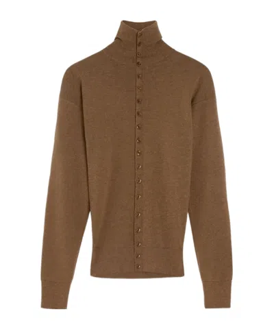 LEMAIRE LEMAIRE BUTTONED FITTED CARDIGAN