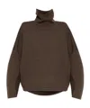 Lemaire Roll Neck Long-sleeve Jumper In Brown