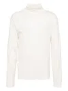 Lemaire Turtleneck Long-sleeve Sweater In White