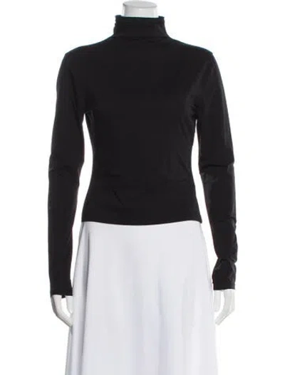 Pre-owned Lemaire Turtleneck Long Sleeve Top In Black
