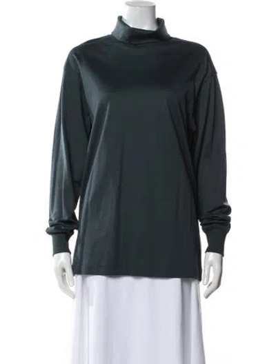 Pre-owned Lemaire Turtleneck Long Sleeve Top In Gray