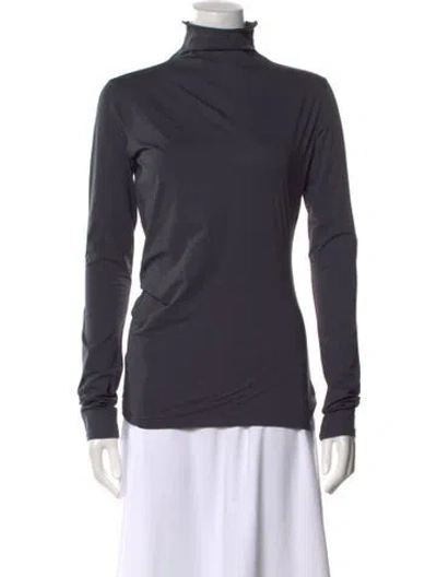 Pre-owned Lemaire Turtleneck Long Sleeve Top In Gray