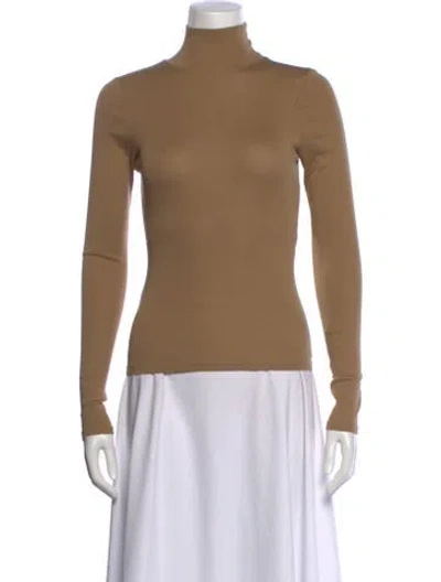 Pre-owned Lemaire Turtleneck Long Sleeve Top In Neutral
