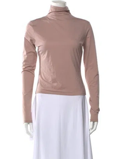 Pre-owned Lemaire Turtleneck Long Sleeve Top In Pink