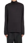 Lemaire Turtleneck Long-sleeved Jumper In Bk998 Squid Ink