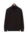 Lemaire Wool Turtleneck Sweater In Black