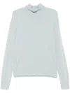 Lemaire Turtleneck Sweater In Blue