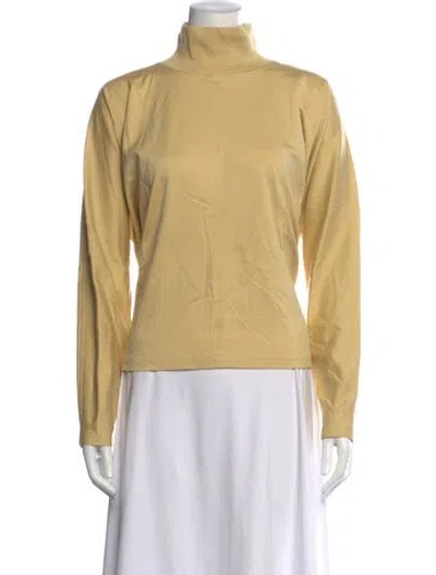 Pre-owned Lemaire Turtleneck Sweater In Yellow