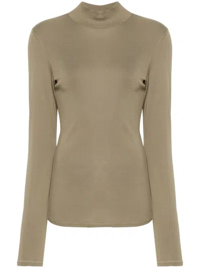 Lemaire Turtleneck T-shirt In Green