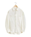 Lemaire Twill Button-up Shirt In White