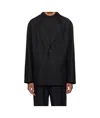 Lemaire Twill Suit Coat In Black