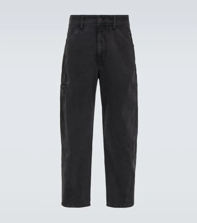 Lemaire Twisted Barrel-leg Jeans In Black