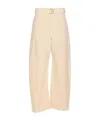 Lemaire Belted Twisted Pants In Neutral
