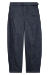 Lemaire Twisted Belted Jeans In Blue