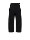 Lemaire Twisted Belted Pant In Black