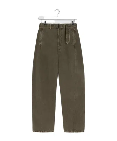 LEMAIRE TWISTED BELTED PANTS