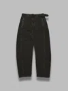 Lemaire Twisted Belted Pants In Black