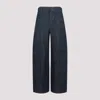 Lemaire Indigo High Waisted Curve Jeans In Denim Indigo