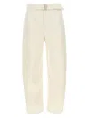 Lemaire Twisted Belted Pants Jeans In White