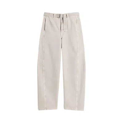 Pre-owned Lemaire Twisted Belted Pants 'moonstone' | Grey | Men's Size Xxs In Gray