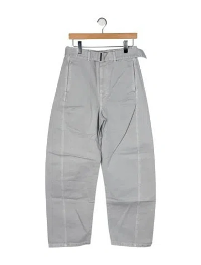Pre-owned Lemaire Twisted Belted Wide Leg Pants W/ Tags In Gray
