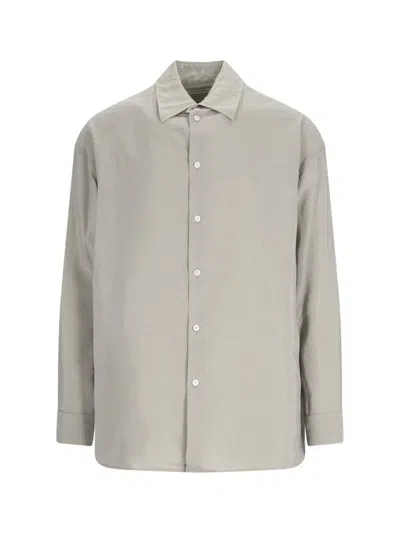 Lemaire Twisted Button In Grey