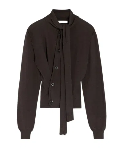 Lemaire Twisted Cardigan With Scarf
