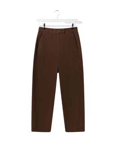 Lemaire Twisted Casual Pants In Brown