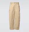 Lemaire Twisted Cotton And Linen Twill Pants In Beige