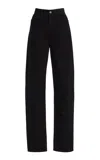 Lemaire Twisted Cotton Pants In Black